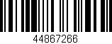 Código de barras (EAN, GTIN, SKU, ISBN): '44867266'