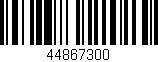 Código de barras (EAN, GTIN, SKU, ISBN): '44867300'