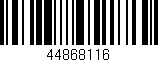 Código de barras (EAN, GTIN, SKU, ISBN): '44868116'