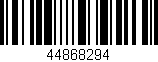 Código de barras (EAN, GTIN, SKU, ISBN): '44868294'