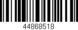 Código de barras (EAN, GTIN, SKU, ISBN): '44868518'