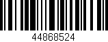 Código de barras (EAN, GTIN, SKU, ISBN): '44868524'