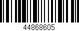Código de barras (EAN, GTIN, SKU, ISBN): '44868605'