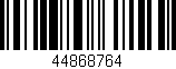Código de barras (EAN, GTIN, SKU, ISBN): '44868764'