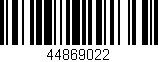 Código de barras (EAN, GTIN, SKU, ISBN): '44869022'