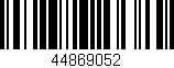Código de barras (EAN, GTIN, SKU, ISBN): '44869052'