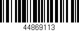 Código de barras (EAN, GTIN, SKU, ISBN): '44869113'