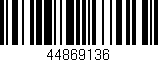 Código de barras (EAN, GTIN, SKU, ISBN): '44869136'
