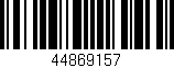 Código de barras (EAN, GTIN, SKU, ISBN): '44869157'