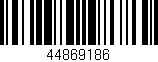 Código de barras (EAN, GTIN, SKU, ISBN): '44869186'