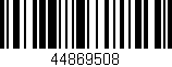 Código de barras (EAN, GTIN, SKU, ISBN): '44869508'
