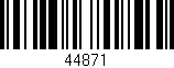 Código de barras (EAN, GTIN, SKU, ISBN): '44871'