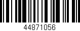 Código de barras (EAN, GTIN, SKU, ISBN): '44871056'
