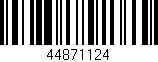 Código de barras (EAN, GTIN, SKU, ISBN): '44871124'