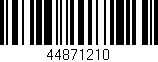 Código de barras (EAN, GTIN, SKU, ISBN): '44871210'