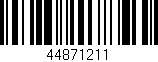 Código de barras (EAN, GTIN, SKU, ISBN): '44871211'