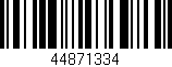 Código de barras (EAN, GTIN, SKU, ISBN): '44871334'
