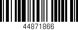 Código de barras (EAN, GTIN, SKU, ISBN): '44871866'
