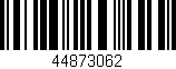 Código de barras (EAN, GTIN, SKU, ISBN): '44873062'