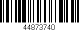 Código de barras (EAN, GTIN, SKU, ISBN): '44873740'