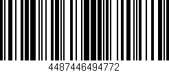 Código de barras (EAN, GTIN, SKU, ISBN): '4487446494772'