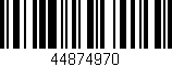 Código de barras (EAN, GTIN, SKU, ISBN): '44874970'
