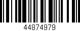 Código de barras (EAN, GTIN, SKU, ISBN): '44874979'