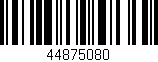 Código de barras (EAN, GTIN, SKU, ISBN): '44875080'