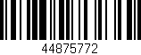 Código de barras (EAN, GTIN, SKU, ISBN): '44875772'
