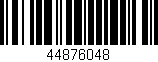 Código de barras (EAN, GTIN, SKU, ISBN): '44876048'