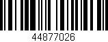 Código de barras (EAN, GTIN, SKU, ISBN): '44877026'