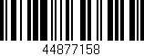 Código de barras (EAN, GTIN, SKU, ISBN): '44877158'