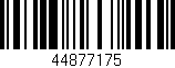 Código de barras (EAN, GTIN, SKU, ISBN): '44877175'