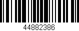 Código de barras (EAN, GTIN, SKU, ISBN): '44882386'