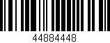 Código de barras (EAN, GTIN, SKU, ISBN): '44884448'