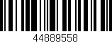 Código de barras (EAN, GTIN, SKU, ISBN): '44889558'
