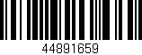 Código de barras (EAN, GTIN, SKU, ISBN): '44891659'