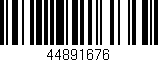Código de barras (EAN, GTIN, SKU, ISBN): '44891676'