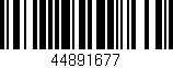 Código de barras (EAN, GTIN, SKU, ISBN): '44891677'