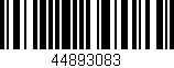 Código de barras (EAN, GTIN, SKU, ISBN): '44893083'