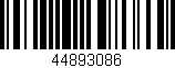 Código de barras (EAN, GTIN, SKU, ISBN): '44893086'