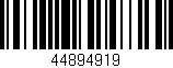 Código de barras (EAN, GTIN, SKU, ISBN): '44894919'