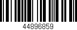 Código de barras (EAN, GTIN, SKU, ISBN): '44896859'