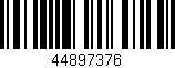 Código de barras (EAN, GTIN, SKU, ISBN): '44897376'