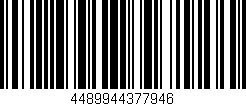Código de barras (EAN, GTIN, SKU, ISBN): '4489944377946'