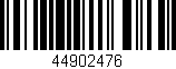 Código de barras (EAN, GTIN, SKU, ISBN): '44902476'