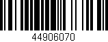 Código de barras (EAN, GTIN, SKU, ISBN): '44906070'
