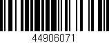 Código de barras (EAN, GTIN, SKU, ISBN): '44906071'