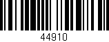 Código de barras (EAN, GTIN, SKU, ISBN): '44910'