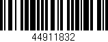 Código de barras (EAN, GTIN, SKU, ISBN): '44911832'